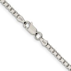 Sterling Silver 2.5mm Box ChainQBX050