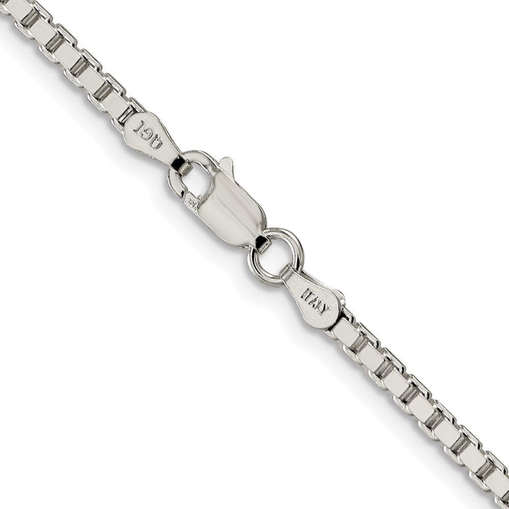 Sterling Silver Rhodium-plated 2.5mm Box ChainQBX050R