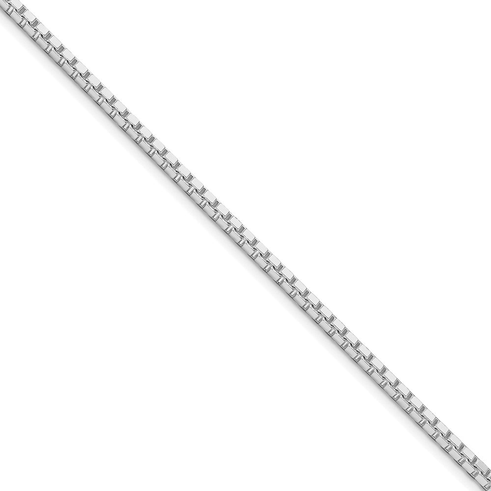 Sterling Silver Rhodium-plated 2.5mm Box ChainQBX050R