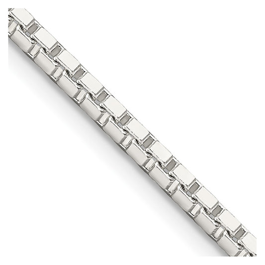 Sterling Silver 2.5mm Box ChainQBX050