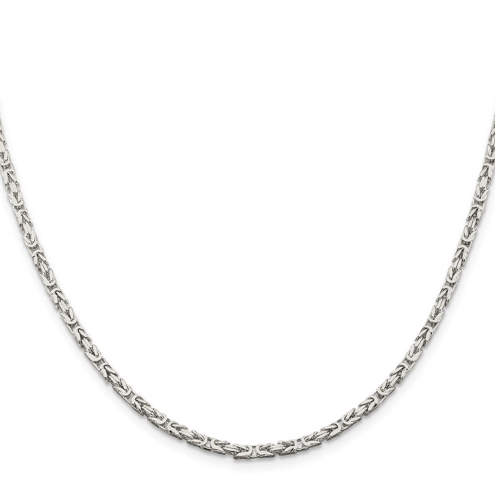 Sterling Silver 2.5mm Byzantine ChainQBZ060