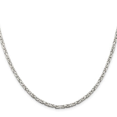 Sterling Silver 2.5mm Byzantine ChainQBZ060