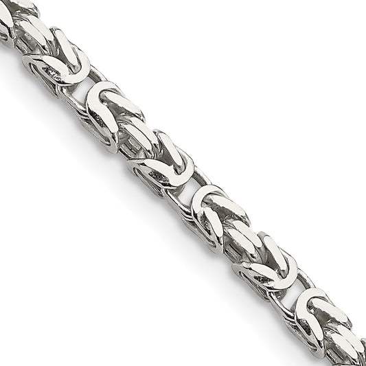 Sterling Silver 2.5mm Byzantine ChainQBZ060
