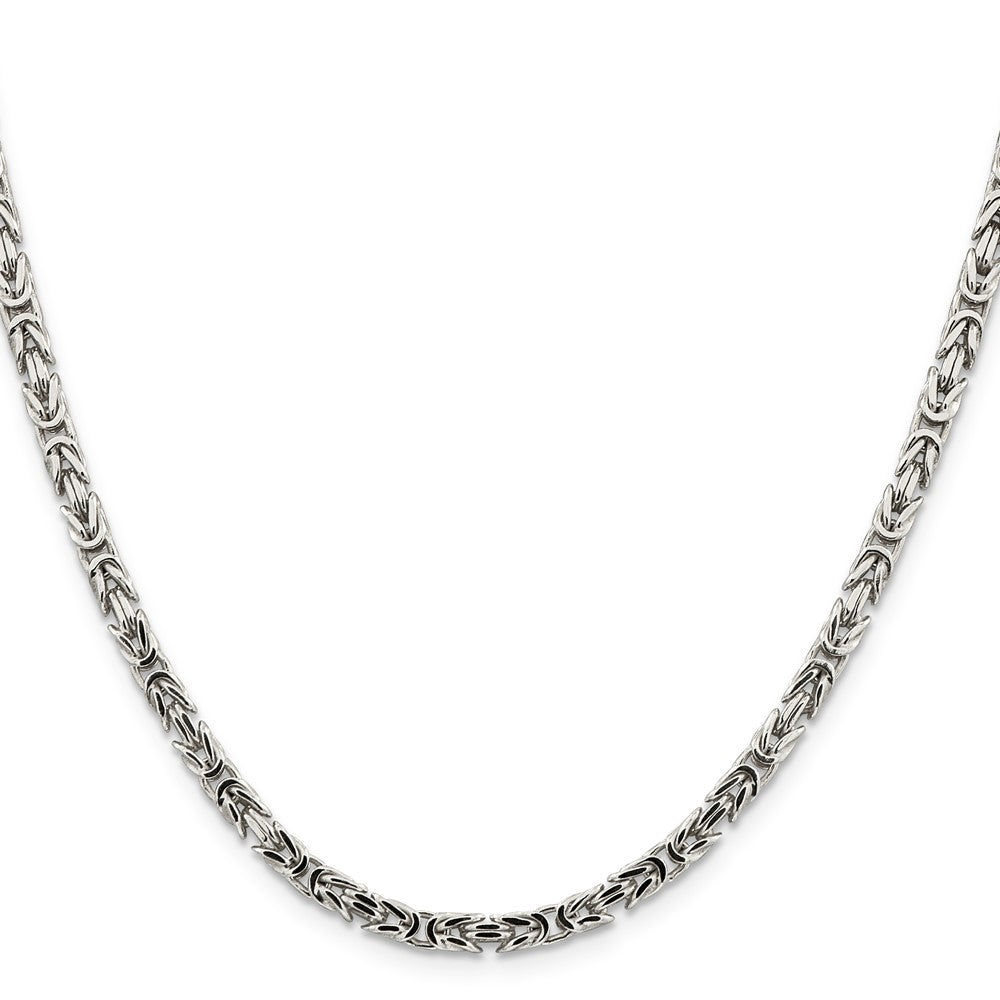 Sterling Silver 3.25mm Byzantine ChainQBZ080