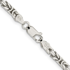 Sterling Silver 3.25mm Byzantine ChainQBZ080