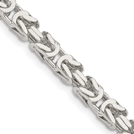 Sterling Silver 4.25mm Byzantine ChainQBZ100
