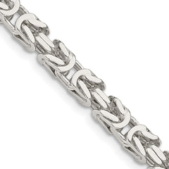 Sterling Silver 4.25mm Byzantine ChainQBZ100