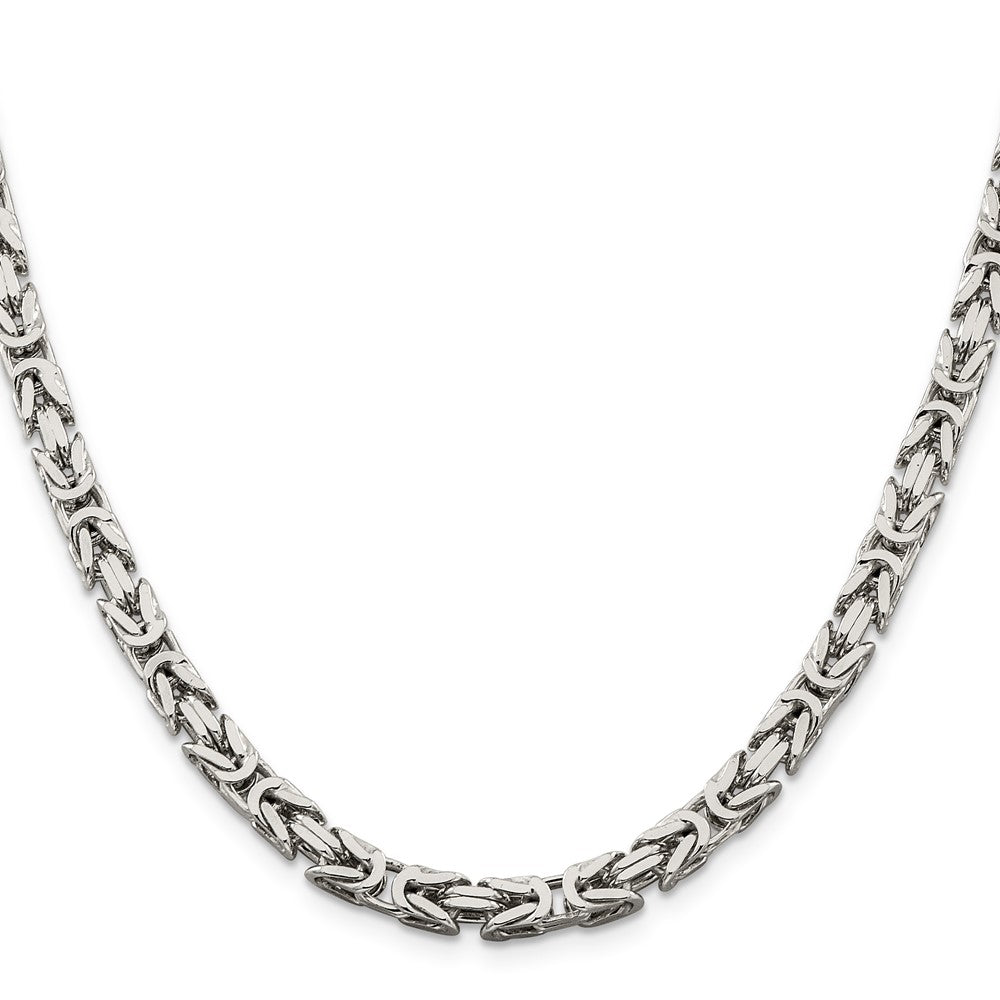 Sterling Silver 5mm Byzantine ChainQBZ120