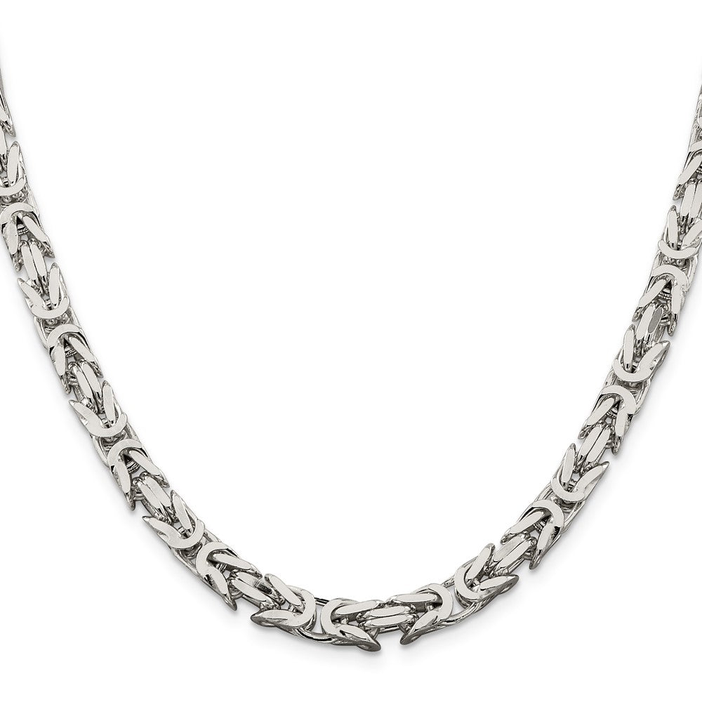 Sterling Silver 6mm Byzantine ChainQBZ150