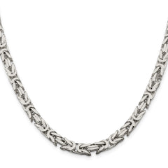 Sterling Silver 6mm Byzantine ChainQBZ150
