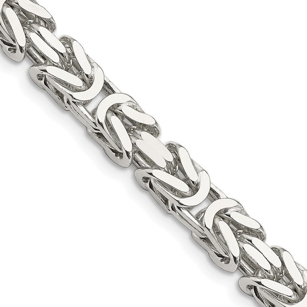 Sterling Silver 7.5mm Byzantine ChainQBZ180