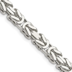 Sterling Silver 7.5mm Byzantine ChainQBZ180