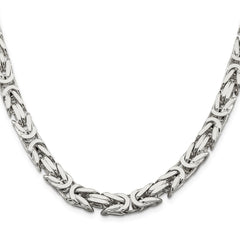 Sterling Silver 8.25mm Byzantine ChainQBZ200