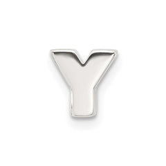 Sterling Silver E-coated Letter Y Slide Charm QC11488Y