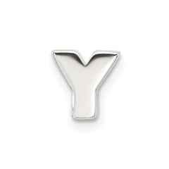 Sterling Silver E-coated Letter Y Slide Charm QC11488Y