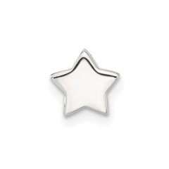 Sterling Silver E-coated Star Slide Charm QC11492