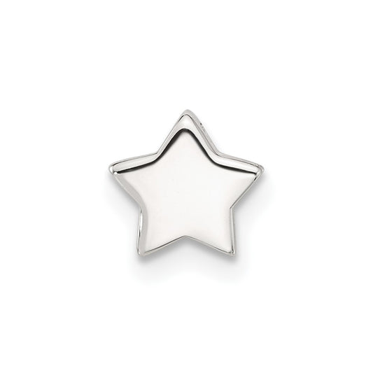 Sterling Silver E-coated Star Slide Charm QC11492