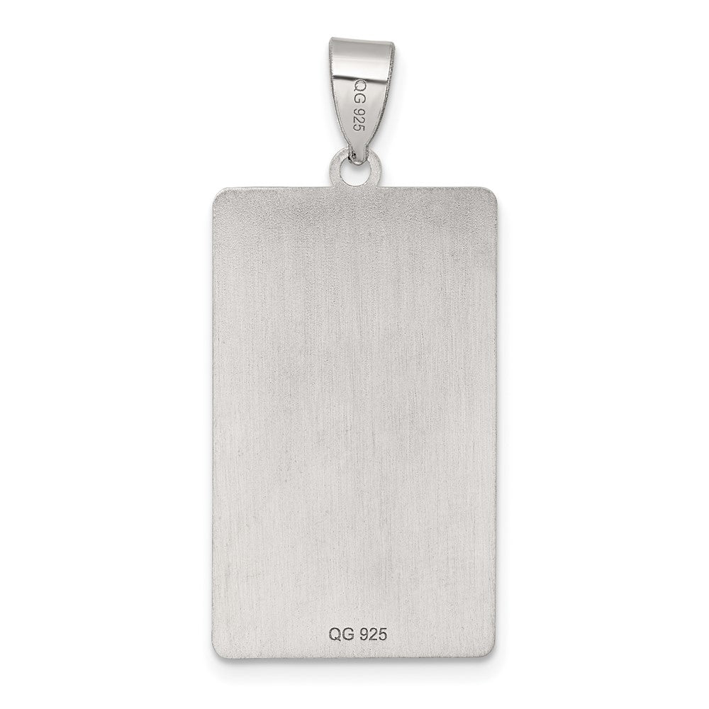 Sterling Silver Wheel of Fortune Tarot Card Pendant QC11520