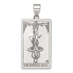 Sterling Silver The Hanged Man Tarot Card Pendant QC11522