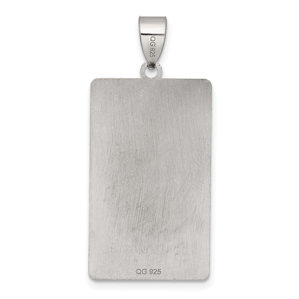 Sterling Silver Death Tarot Card Pendant QC11523