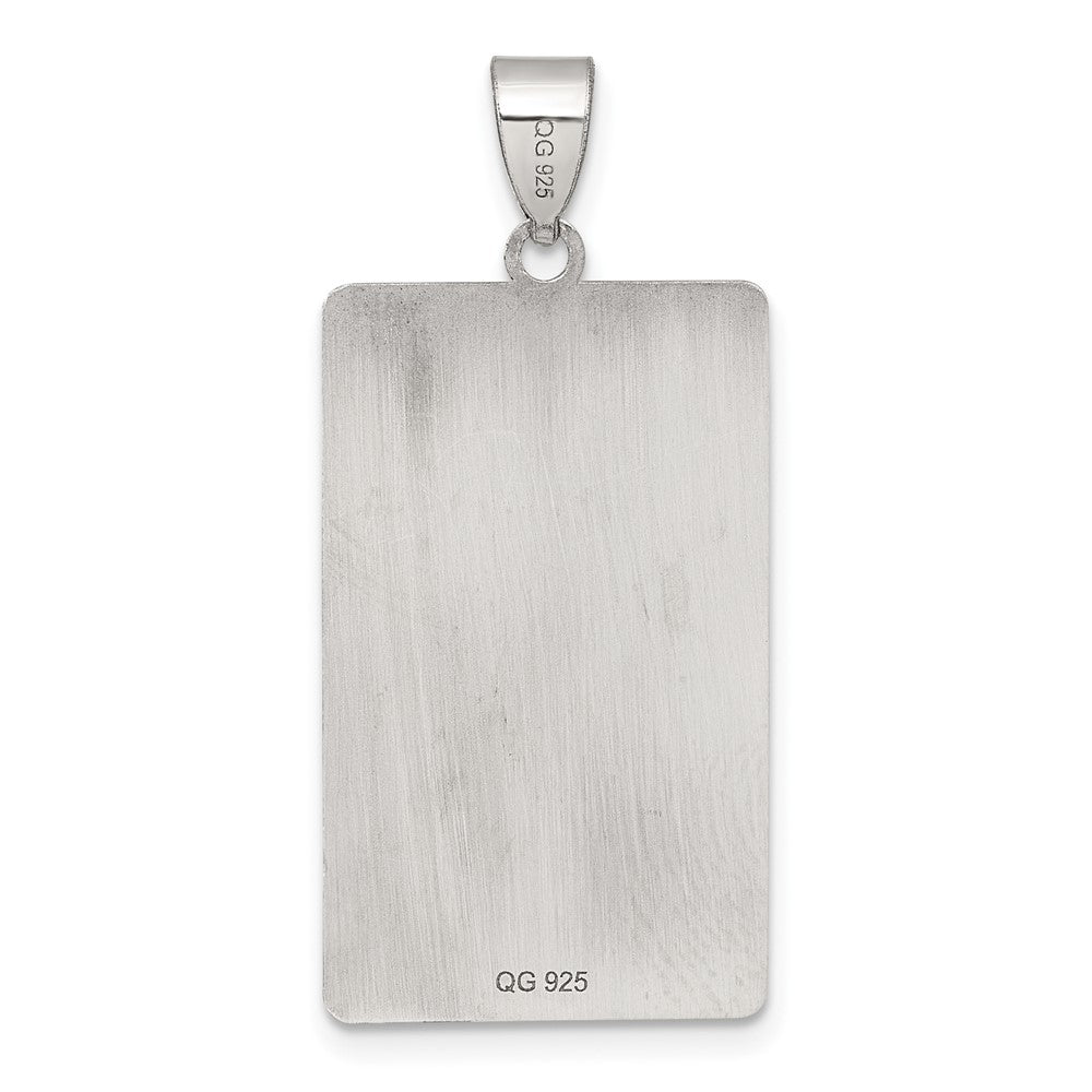 Sterling Silver The Tower Tarot Card Pendant QC11526