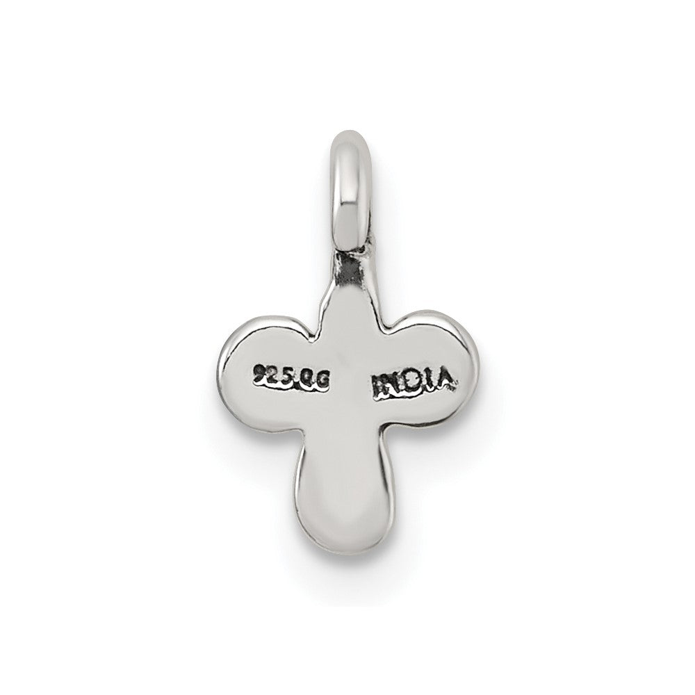 Sterling Silver Polished and Antiqued Fancy Charm QC11539