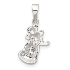 Sterling Silver Polished and Enameled Snowman Charm QC11558