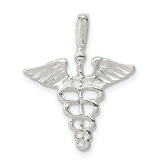 Sterling Silver Caduceus Charm QC153