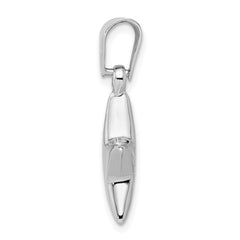 Sterling Silver Rhodium-plated Star Charm QC1564