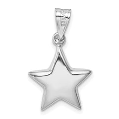 Sterling Silver Rhodium-plated Star Charm QC1564