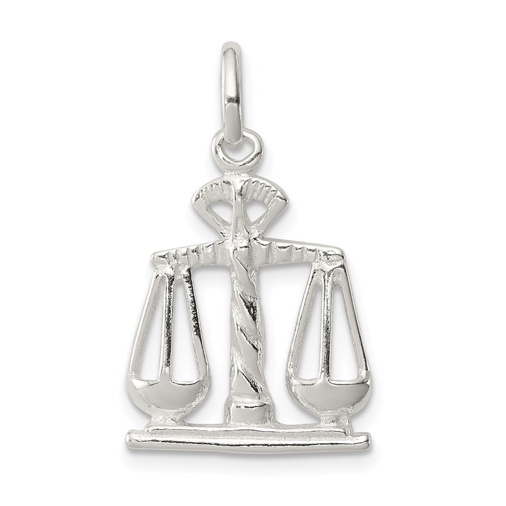 Sterling Silver Scales Of Justice Charm QC158