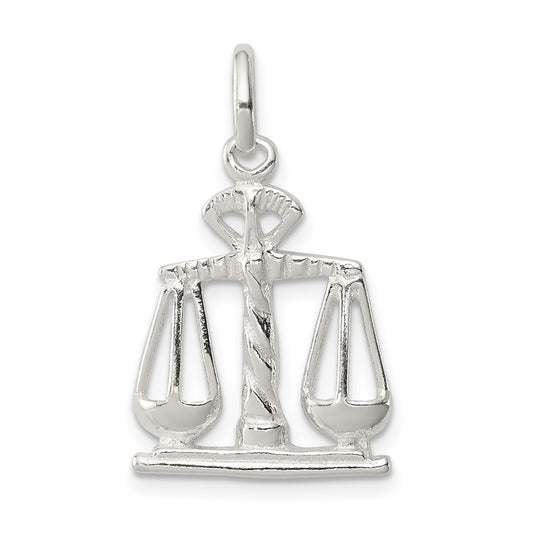 Sterling Silver Scales Of Justice Charm QC158