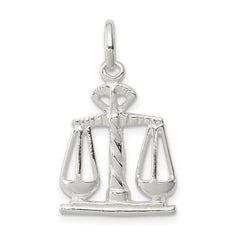 Sterling Silver Scales Of Justice Charm QC158