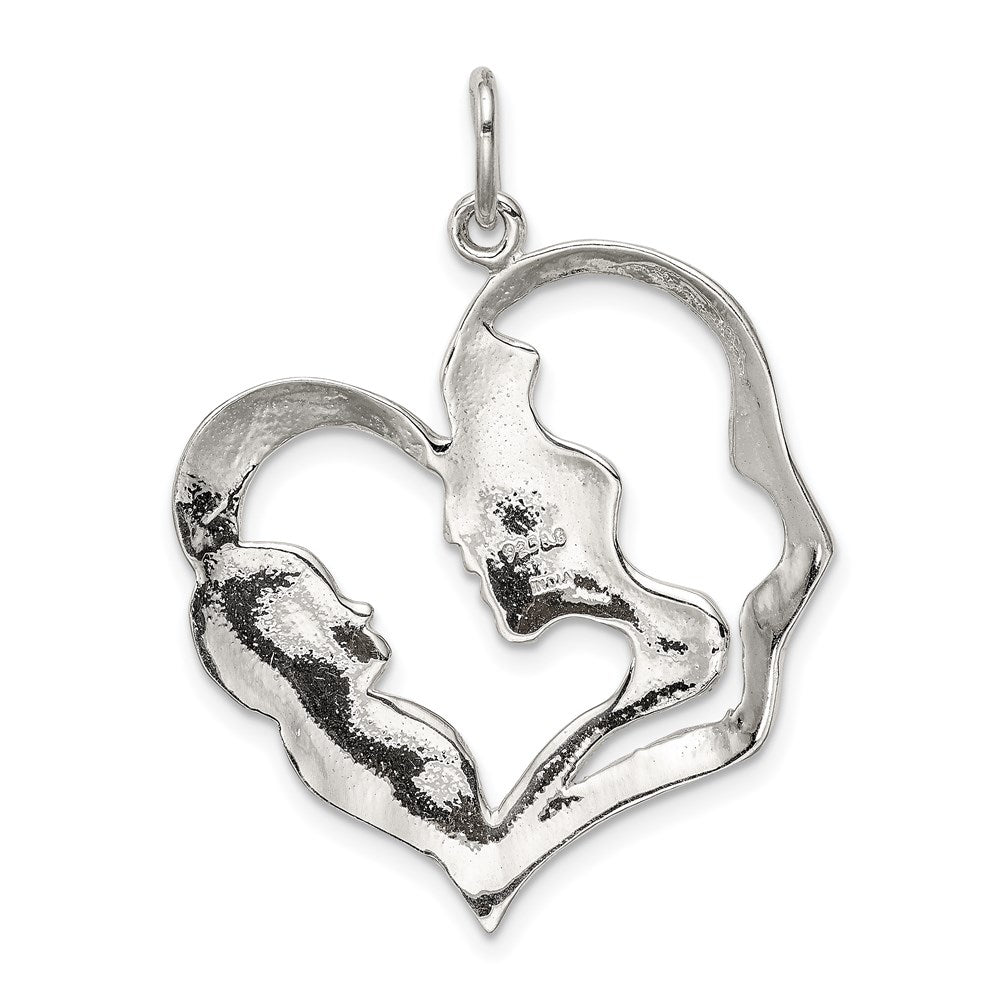 Sterling Silver Mother & Baby Pendant QC1609