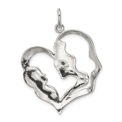 Sterling Silver Mother & Baby Pendant QC1609