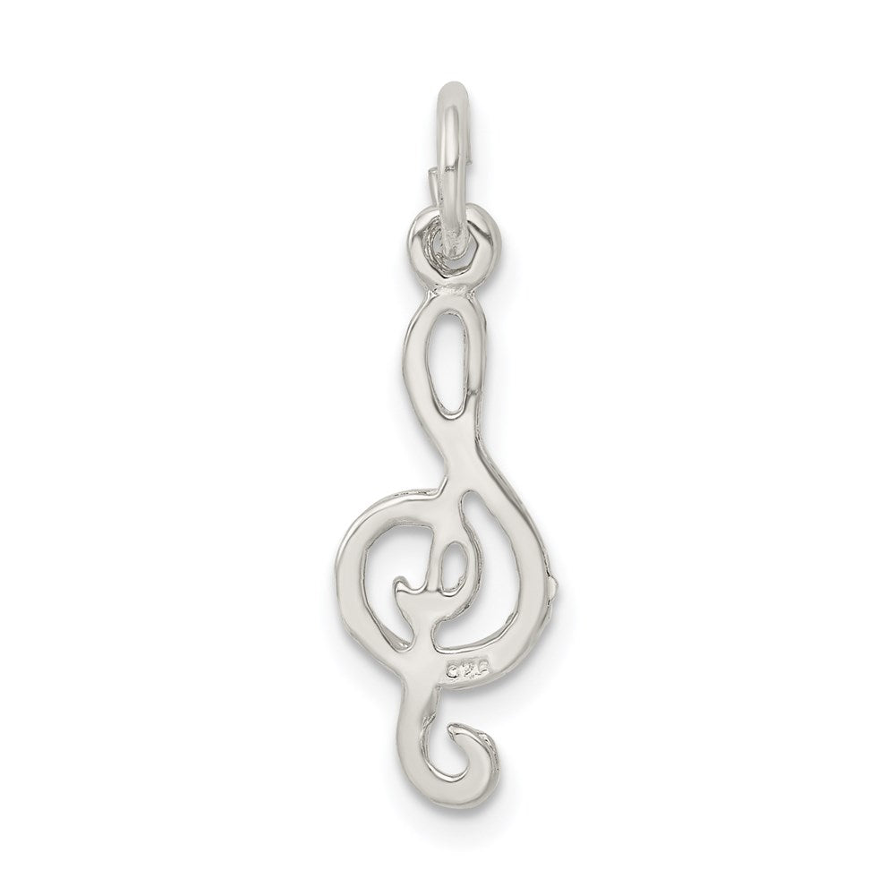 Sterling Silver Treble Clef Charm QC1617