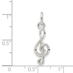 Sterling Silver Treble Clef Charm QC1617