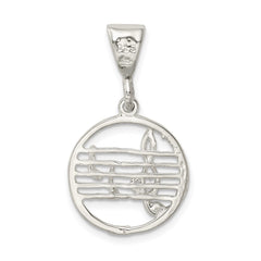 Sterling Silver Music Staff Charm QC1619