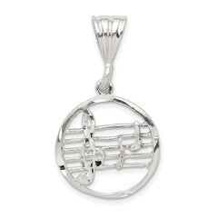Sterling Silver Music Staff Charm QC1619