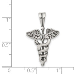 Sterling Silver Caduceus Charm QC1634