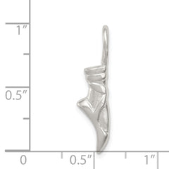 Sterling Silver Ballet Slipper Charm QC1640