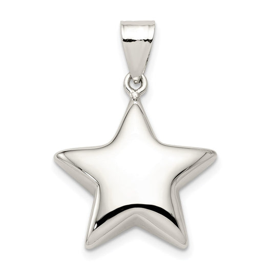 Sterling Silver Rhodium-plated Star Charm QC1670