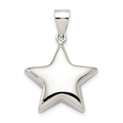 Sterling Silver Rhodium-plated Star Charm QC1670