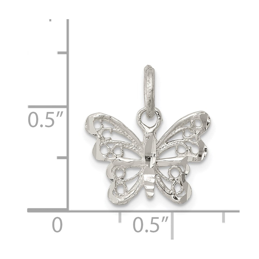 Sterling Silver Butterfly Charm QC1696