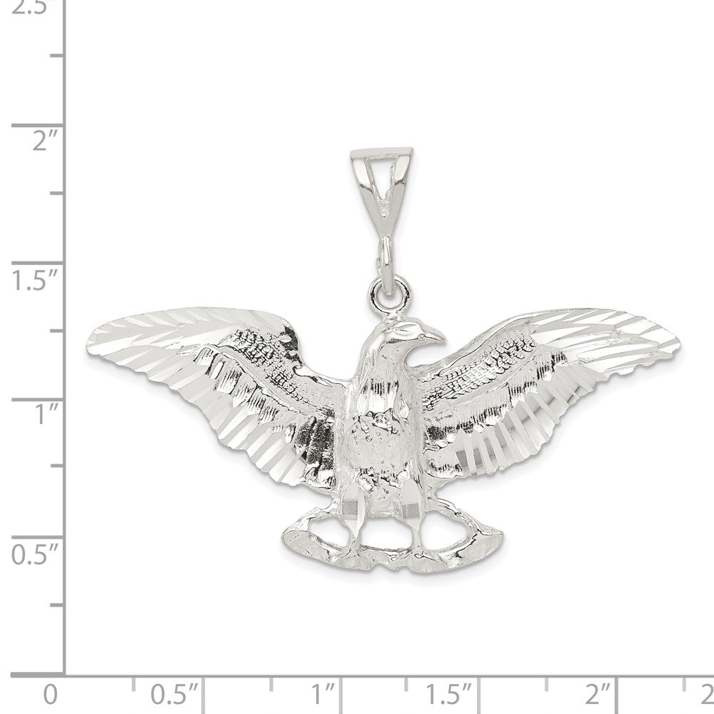 Sterling Silver Eagle Pendant QC1703