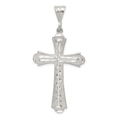 Sterling Silver Diamond-cut Cross Pendant QC1870
