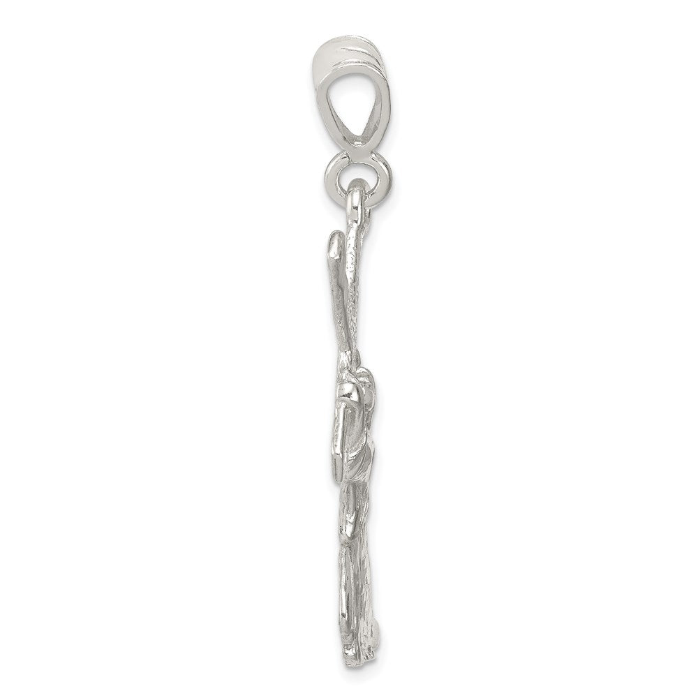 Sterling Silver St. Andrew Cross Pendant QC1874