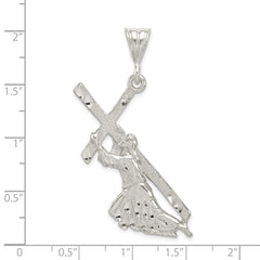 Sterling Silver St. Andrew Cross Pendant QC1874
