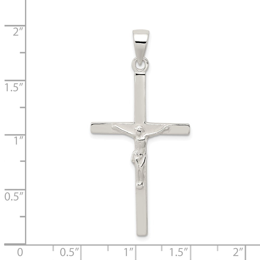Sterling Silver Polished Crucifix Pendant QC1924