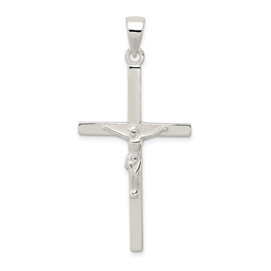 Sterling Silver Polished Crucifix Pendant QC1924